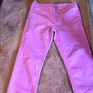 Purple jeans and great material